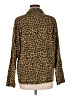 Gloria Vanderbilt Animal Print Gold Long Sleeve Blouse Size 8 - photo 2