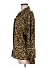 Gloria Vanderbilt Animal Print Gold Long Sleeve Blouse Size 8 - photo 5