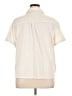 Peace Love World Solid Ivory Short Sleeve Button-Down Shirt Size XL - photo 2