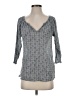 Soft Joie 100% Cotton Gray 3/4 Sleeve Top Size S - photo 1