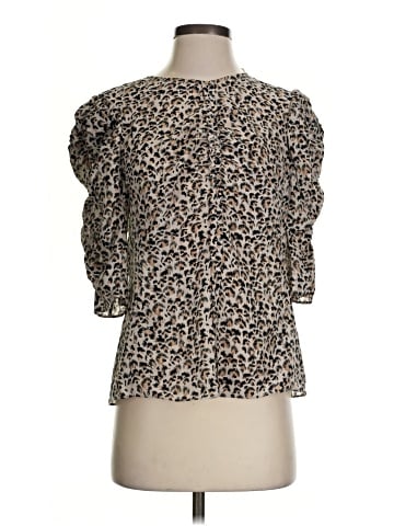 Rebecca Taylor 3/4 Sleeve Silk Top (view 1)