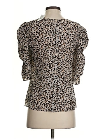 Rebecca Taylor 3/4 Sleeve Silk Top (view 2)
