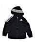 Adidas Black Zip Up Hoodie Size 7 - photo 1