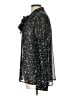 DR2 100% Polyester Floral Black Long Sleeve Blouse Size L - photo 5