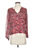 Parker 100% Silk Red 3/4 Sleeve Silk Top Size XS - photo 1