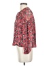 Parker 100% Silk Red 3/4 Sleeve Silk Top Size XS - photo 5