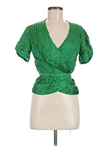 Diane von Furstenberg Short Sleeve Silk Top (view 1)