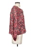 Parker 100% Silk Red 3/4 Sleeve Silk Top Size XS - photo 4