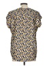 Fun2Fun 100% Polyester Yellow Short Sleeve Blouse Size L - photo 2