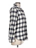 H&M 100% Cotton Plaid Silver Long Sleeve Button-Down Shirt Size L - photo 4