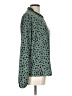 Shein 100% Polyester Polka Dots Green Long Sleeve Blouse Size 10 - photo 4