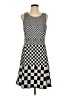 Worthington 100% Polyester Houndstooth Black Casual Dress Size 12 - photo 1