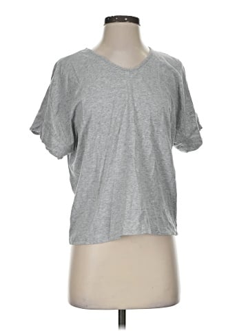 grey & gray Short Sleeve T-Shirt (view 1)