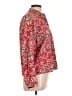Chaps 100% Cotton Paisley Red Long Sleeve Blouse Size L - photo 4