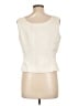 Kasper 100% Polyester Ivory Sleeveless Blouse Size 10 - photo 2