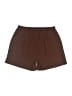 Zenana Solid Brown Athletic Shorts Size L - photo 2