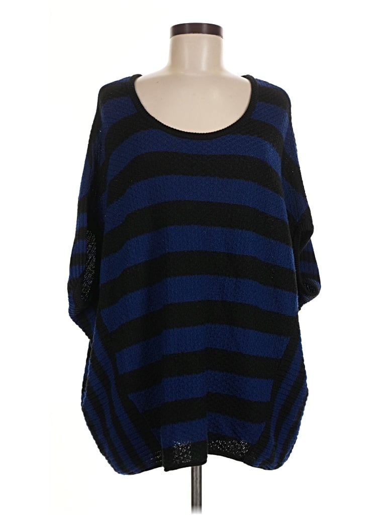 Pre-owned Free People Poncho In Blue