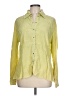 Ryan Michael Yellow Long Sleeve Silk Top Size L - photo 1