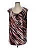 Calvin Klein Burgundy Sleeveless Blouse Size P (petite) - photo 1