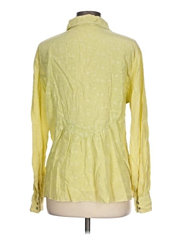 Ryan Michael Long Sleeve Silk Top (view 2)