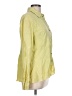 Ryan Michael Yellow Long Sleeve Silk Top Size L - photo 4