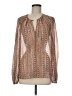 Carlisle 100% Polyester Brown Long Sleeve Blouse Size 6 - photo 1