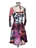 Alya Print Purple Cocktail Dress Size S - photo 1