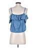 Shyanne 100% Lyocell Blue Short Sleeve Top Size S - photo 2