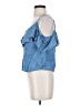 Shyanne 100% Lyocell Blue Short Sleeve Top Size S - photo 5