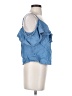 Shyanne 100% Lyocell Blue Short Sleeve Top Size S - photo 4