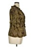 Sunny Leigh 100% Polyester Brown Short Sleeve Blouse Size XL - photo 4