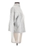 Tahari Chevron-herringbone Silver Turtleneck Sweater Size S - photo 4