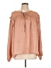 Easel Pink Long Sleeve Blouse Size L - photo 1