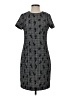 Calvin Klein Houndstooth Gray Casual Dress Size 4 - photo 1