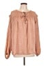 Easel 100% Polyester Pink Long Sleeve Blouse Size L - photo 1