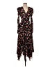 A.L.C. 100% Silk Floral Black Casual Dress Size 2 - photo 1