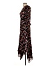 A.L.C. 100% Silk Floral Black Casual Dress Size 2 - photo 5