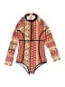 Rip Curl Paisley Red Rash Guard Size 8 - photo 1