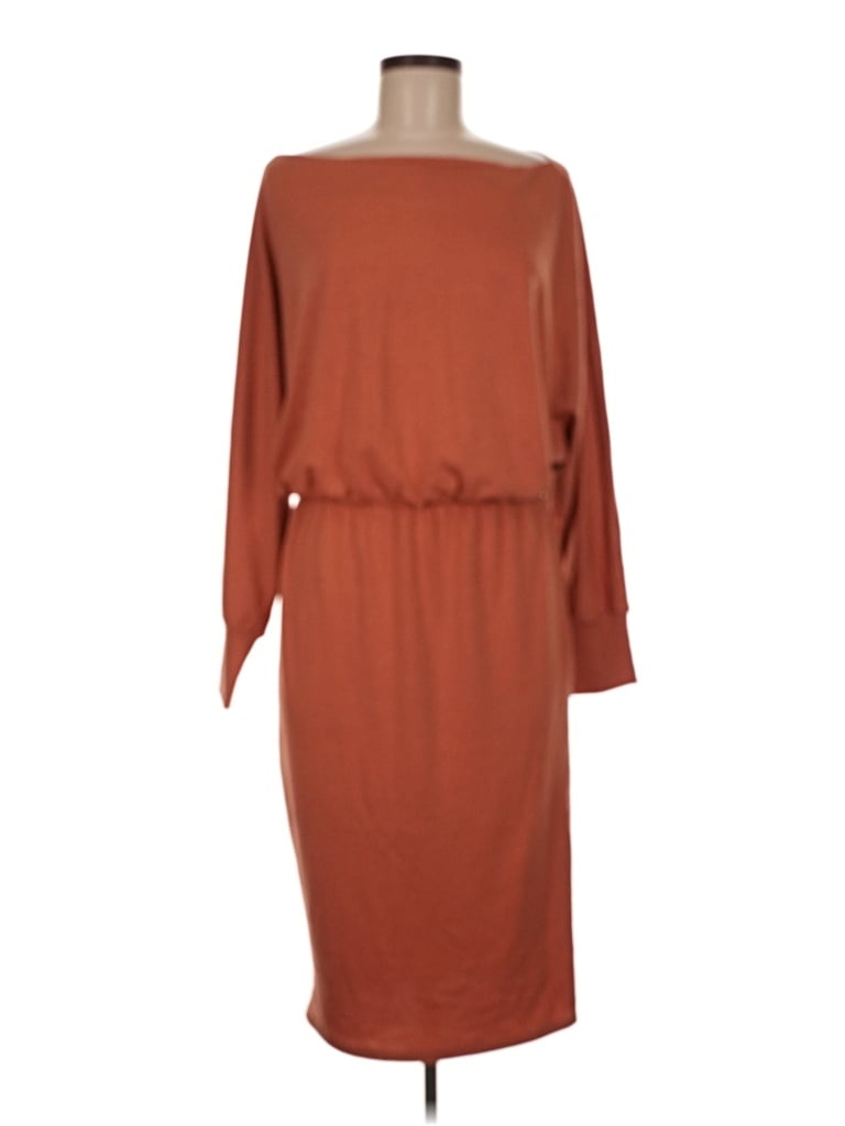 Pre-owned Culture Code Casual Dress In Brown