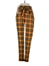 INDERO Plaid Yellow Casual Pants Size S - photo 1