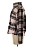 CoffeeShop 100% Polyester Plaid Burgundy Cardigan Size S - photo 5