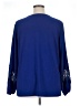 Dennis by Dennis Basso Blue Long Sleeve Blouse Size XL - photo 2
