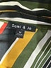 Sami & JO 100% Polyester Stripes Yellow 3/4 Sleeve Blouse Size M - photo 7