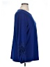 Dennis by Dennis Basso Blue Long Sleeve Blouse Size XL - photo 4