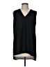 DR2 100% Polyester Black Sleeveless Blouse Size M - photo 1