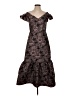Rebecca Taylor Paisley Brown Cocktail Dress Size 4 - photo 1