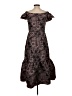 Rebecca Taylor Paisley Brown Cocktail Dress Size 4 - photo 2