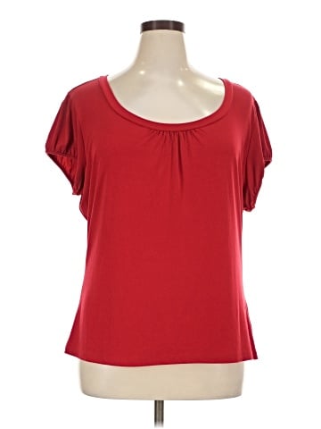 Worthington Short Sleeve Blouse (view 1)