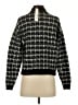 Aqua Houndstooth Black Cardigan Size S - photo 2