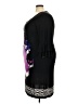 Sandra Darren Graphic Black Cocktail Dress Size 18 - photo 5